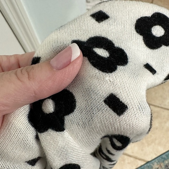 Black & white patterned cardigan, sweater from loft, size small - Picture 7 of 8